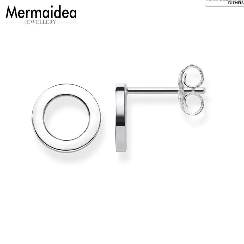 Круглые круглые серьги гвоздики 2020 новые модные ювелирные изделия посеребренные