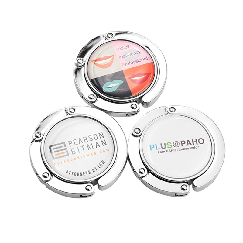 Рекламный подарок на заказ, крючок для кошелька, складной держатель для сумки, вешалка для кошелька, настольная вешалка, индивидуальный логотип, рекламные подарки компании, 40 шт.