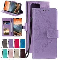 sunflower leather wallet case for iphone 11 12 13 pro max 12 mini xr xs x 8 7 6s 6 plus se 2020 flip cover magnetic phone cover