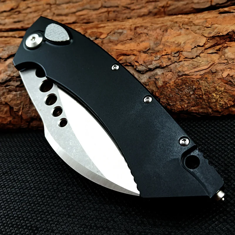 

HOT SALE D2 Blade Folding Knife Aluminum alloy Handle Outdoor Camping Hunting Survival Knife Top Military EDC paw Knives Tools