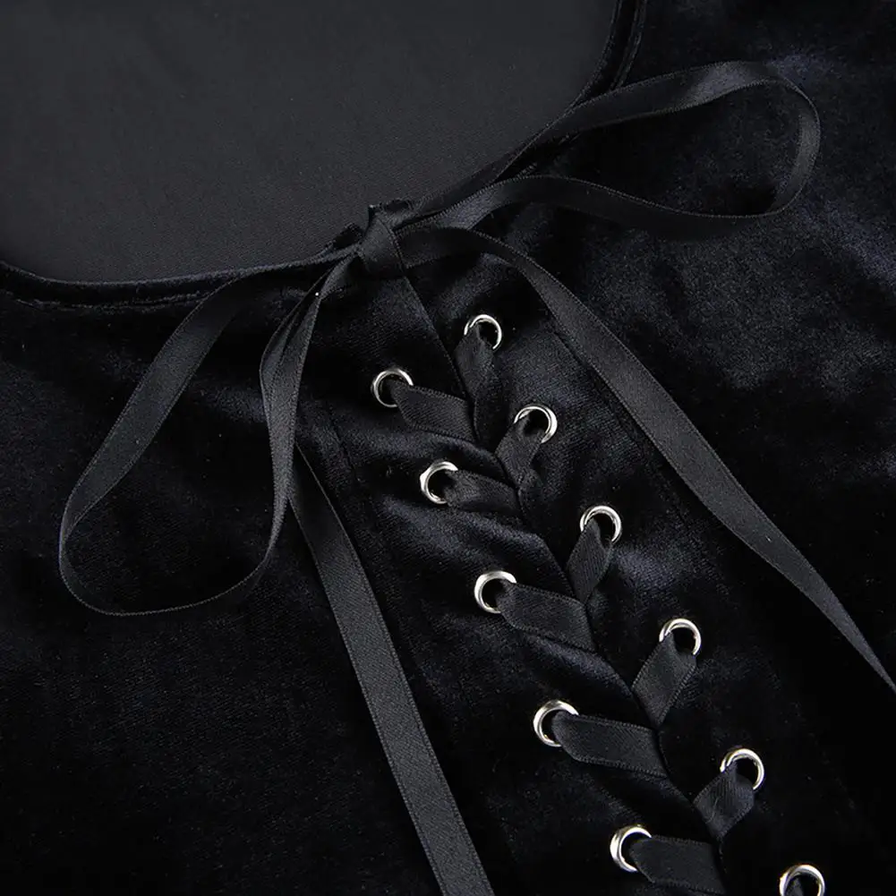 

Women Crop Top y2k 90s Plush Cuff Tops Spring Summer Bandage Lace Up Top Patchwork Sexy Tops Women Bodycon 2021 Fashion