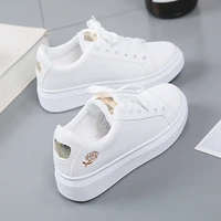 2021 women casual shoes new spring women shoes fashion embroidered white sneakers breathable flower lace up women sneakers