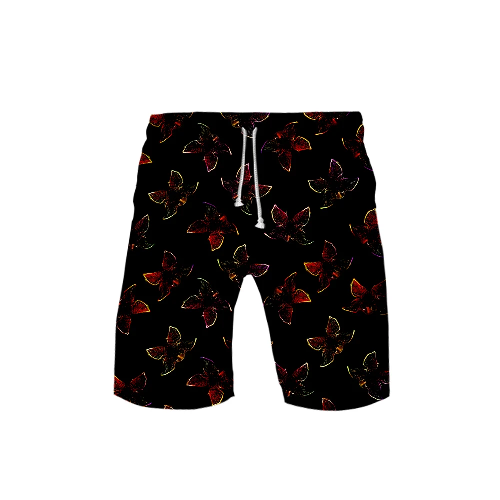 

2021 Hot New men shorts Stranger Things Season 3 Beach Board shorts Stranger Things 3D Print child beach Casual shorts Oversized
