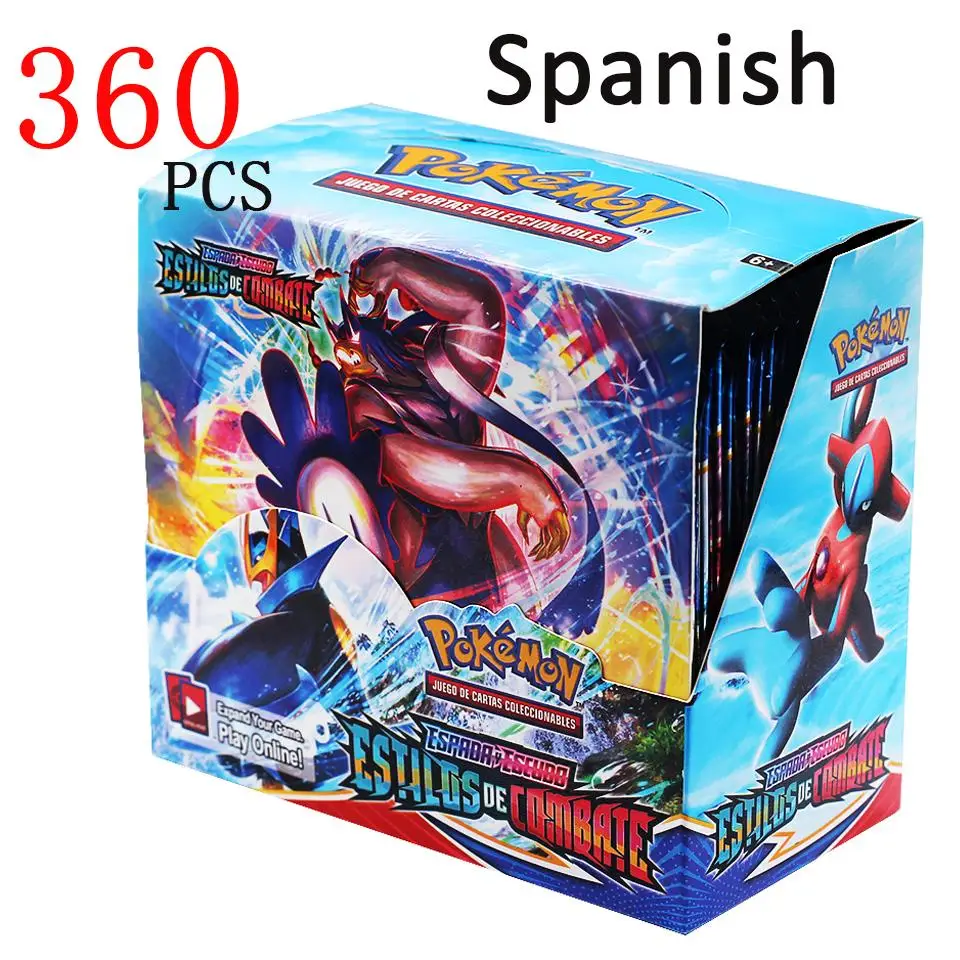Juguetes de tarjetas coleccionables de Pokemon, caja de colecci&oacute;n Fusion Strike, Escudo de Espada de juego espa&ntilde;ol, Escudo-4