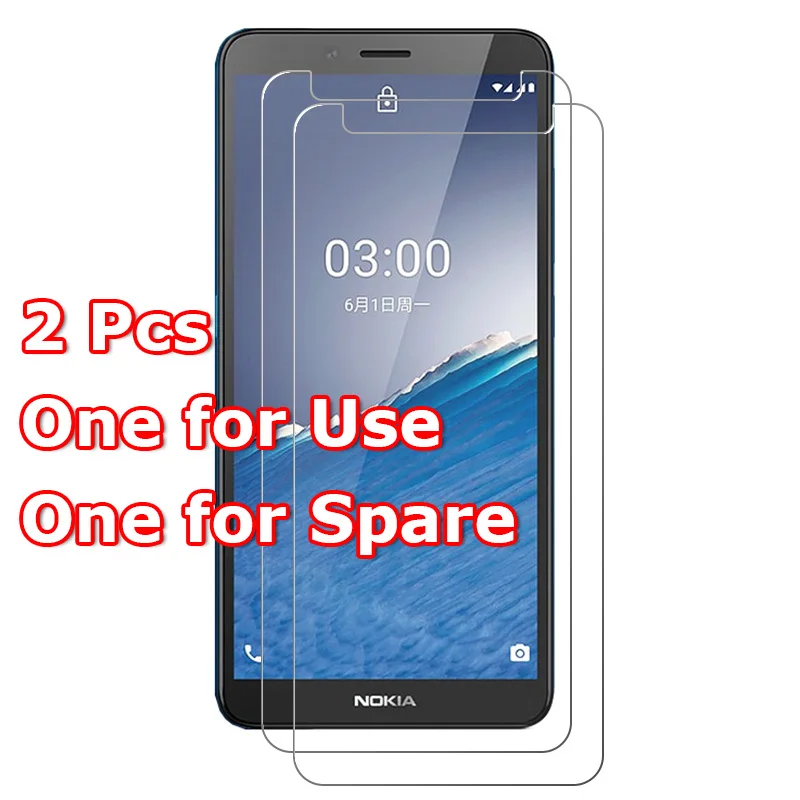 2 шт./лот для Nokia C3 5 99 &quotпрозрачная защитная пленка экрана из закаленного стекла