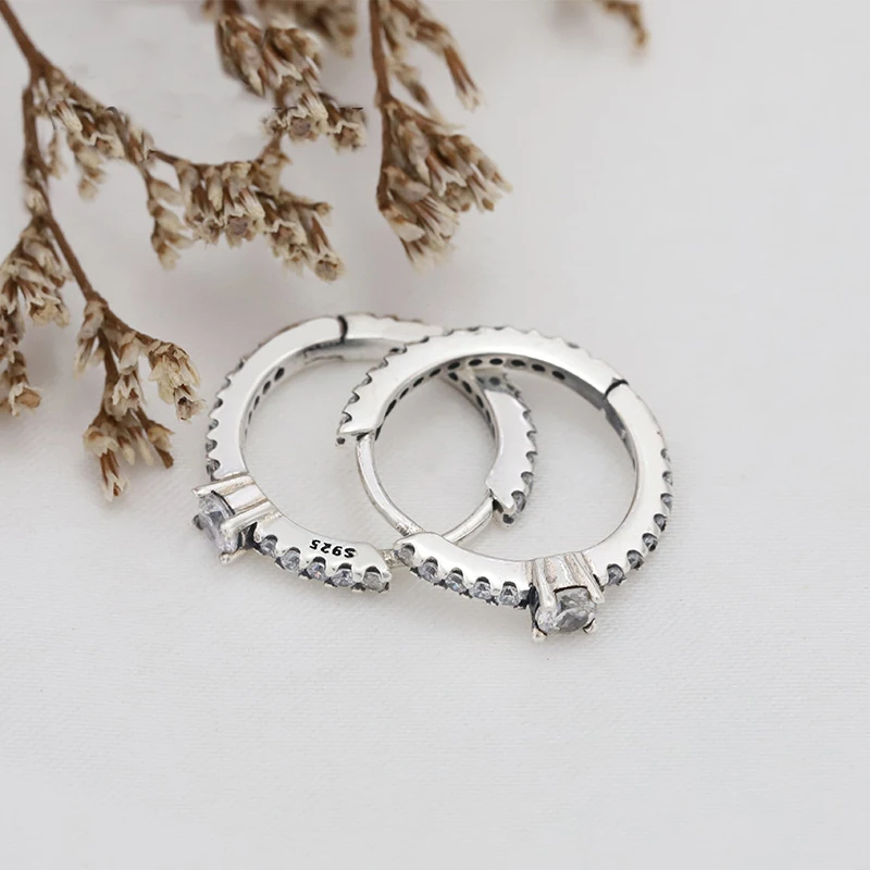 

1:1 Make High-quality Original 925 Sterling Silver Custom Charming All-match DIY Earrings