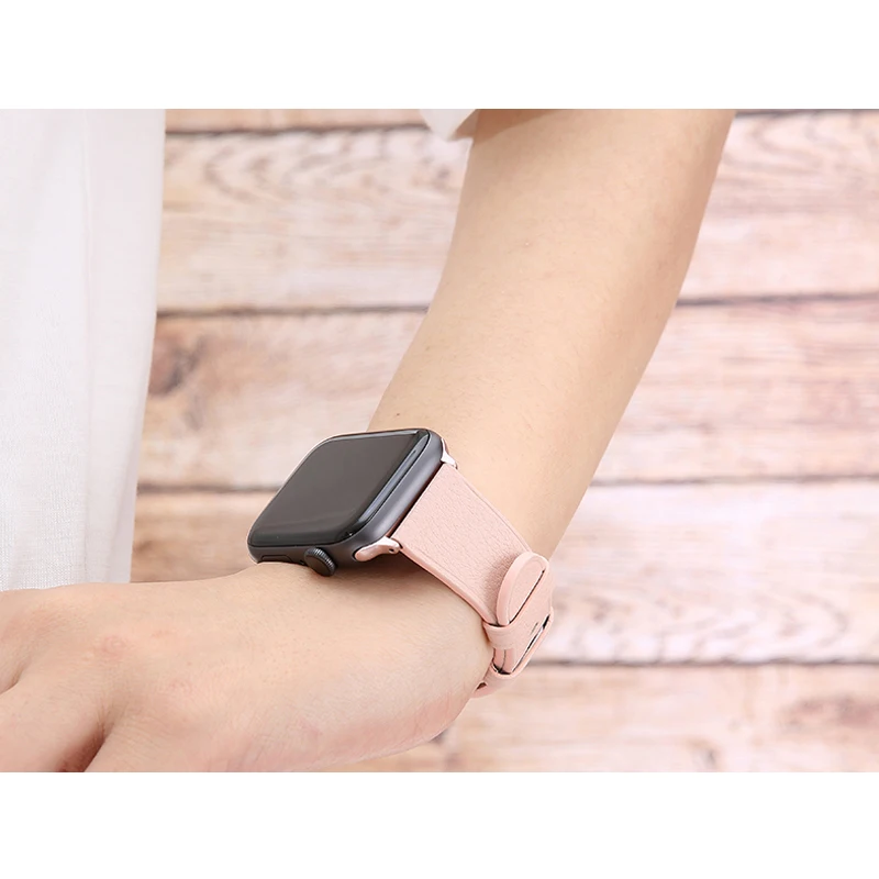 Кожаный ремешок для Apple watch band 42 мм 38 iwatch 4 3 44 40 correa браслет серии 2 1 Аксессуары |