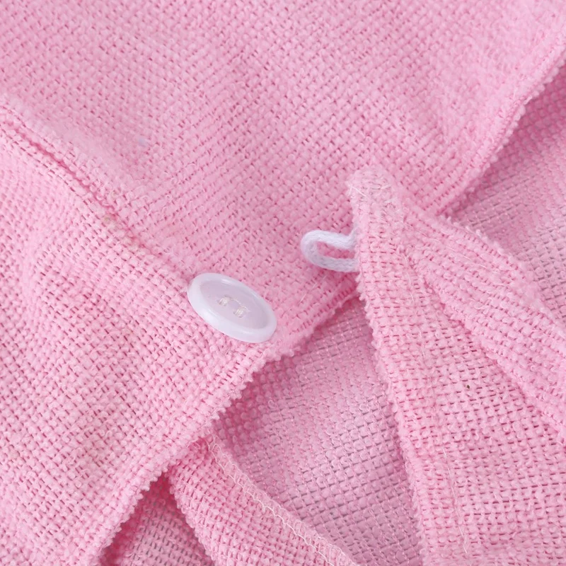 

1PC ic minifiber Hair Drying Towel Cap Bath Head Wrap Pink