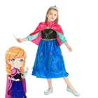 Костюм для косплея Disney Холодное сердце 1 и 2, платья принцессы Анны для девочек, Зимняя Королева, детские подарки на день рождения и Рождество