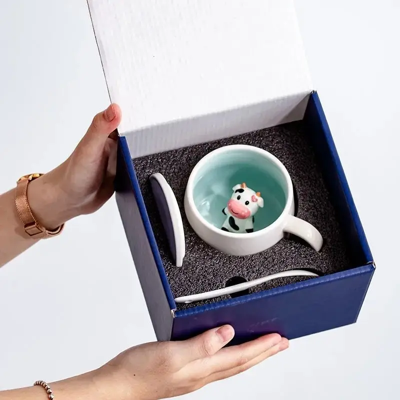 

Ceramic Cartoon Mugs Creative 3D Animal Print For Milk Coffee Latte Drinkware New Fashion Tea Home Gift Mug 300ML