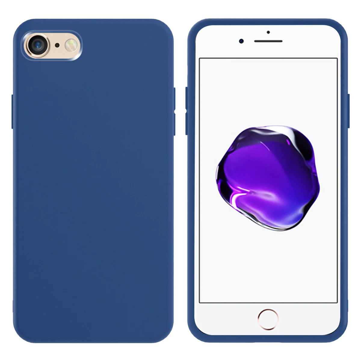 Для iPhone 6 6S 7 8 Plus X XS Max XR чехол силиконовый встроенный бархат карамельного цвета