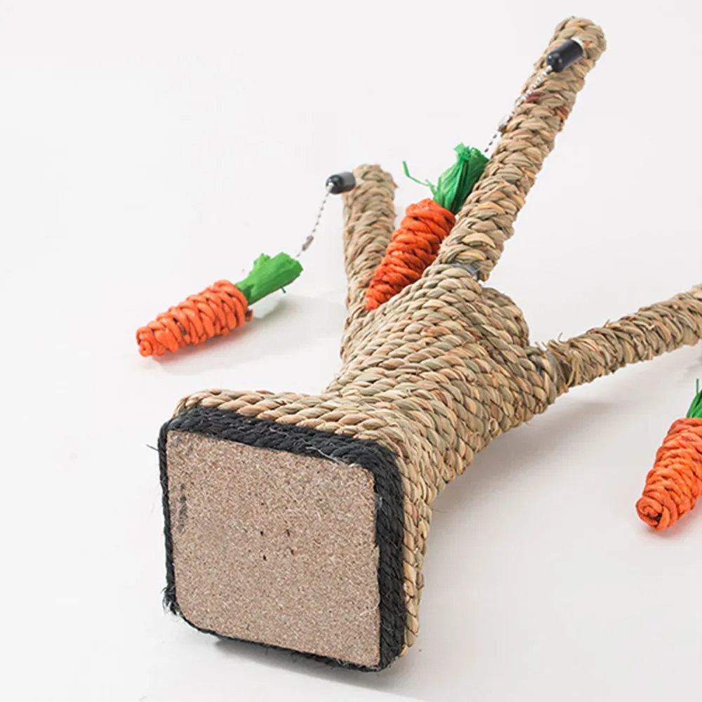 Ручная работа соломенная веревка игрушка для кошки Интерактивная натуральная