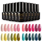 Гель-лак для ногтей MIZHSE, однотонный, с блестками светодиодный полуперманентный, набор гель-лаков для ногтей, 7 мл, 6 шт.набор