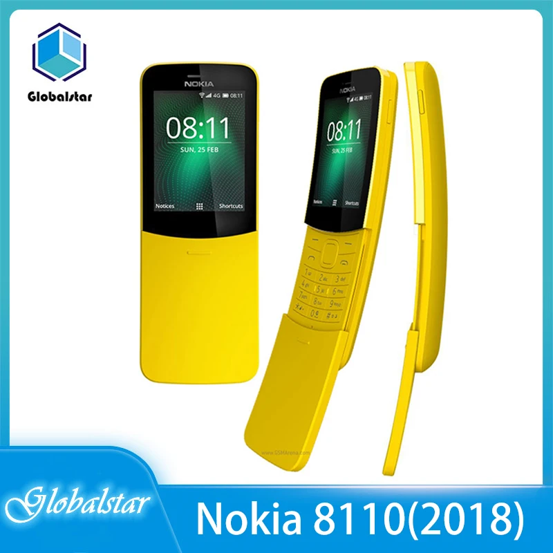 Nokia 8110 (2018 4G) Восстановленный Оригинальный Мобильный телефон NOKIA (2018)