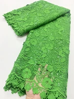 nigerian lace latest african lace 2022 bridal lace fabric green color african high quality rhinestones lace fabric 4131b