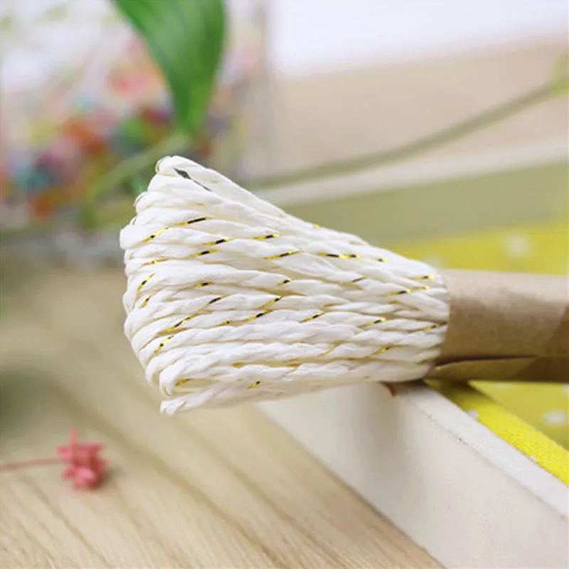 10 м красочные бумажные веревки DIY ручной работы ремесло для свадьбы торт из конфет Печенье Подарочная коробка упаковочный обмоточный Декор