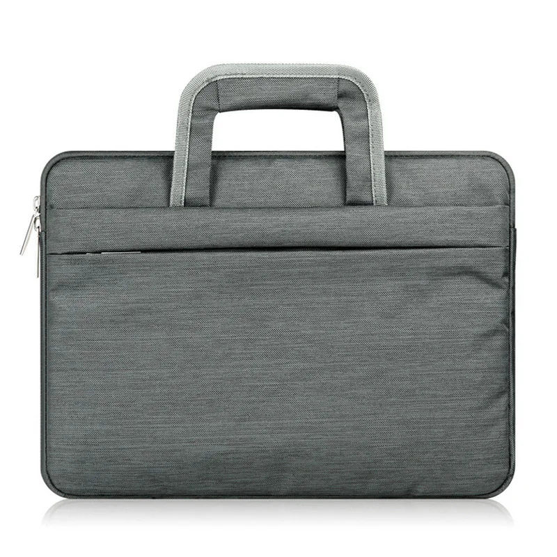 Deep Grey Портативная сумка для хранения ноутбука с карманом сумка чехол для MacBook Air Pro retina 11 12 13 14 15 15,6 дюймов - Цвет: Deep Grey