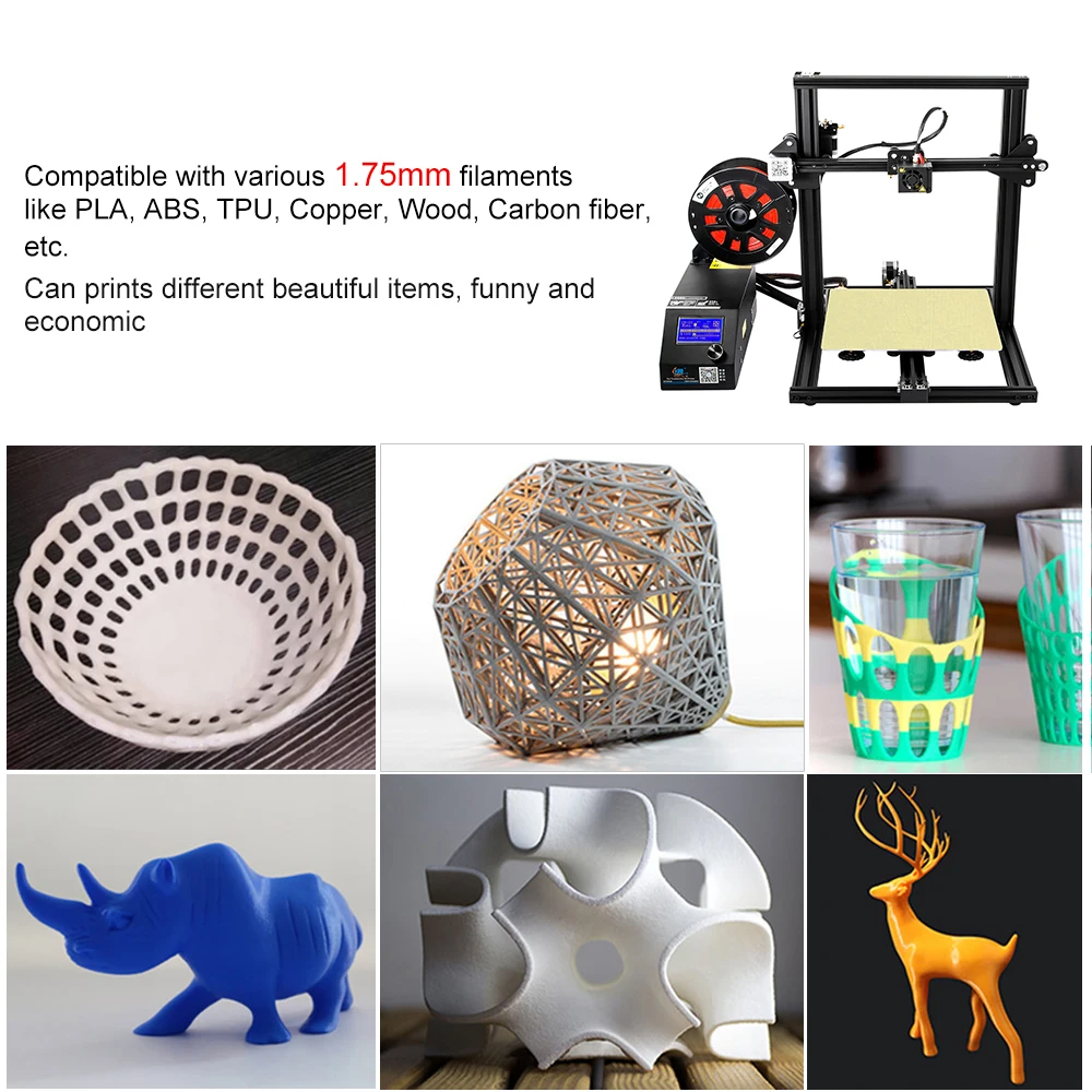 3D принтер CR 10 DIY с самостоятельной сборкой высокоточная мини печать поддерживает