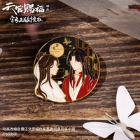 anime tian guan ci fu hua cheng xie lian official cosplay metal button brooch pins medal costume decor souvenir collection badge