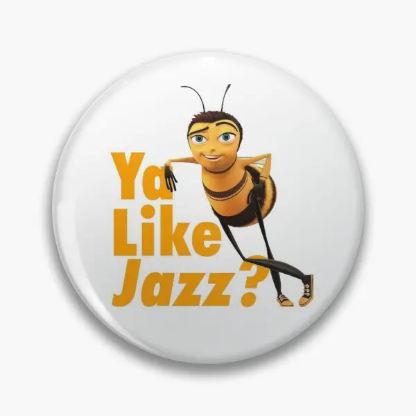 

Ya Like Jazz Bee Movie Soft Button Pin Jewelry Lover Gift Metal Cute Creative Decor Hat Clothes Brooch Badge Collar Women Funny