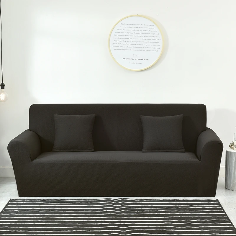 Вязаный жаккардовый толстый мягкий чехол для дивана спандекс стрейч