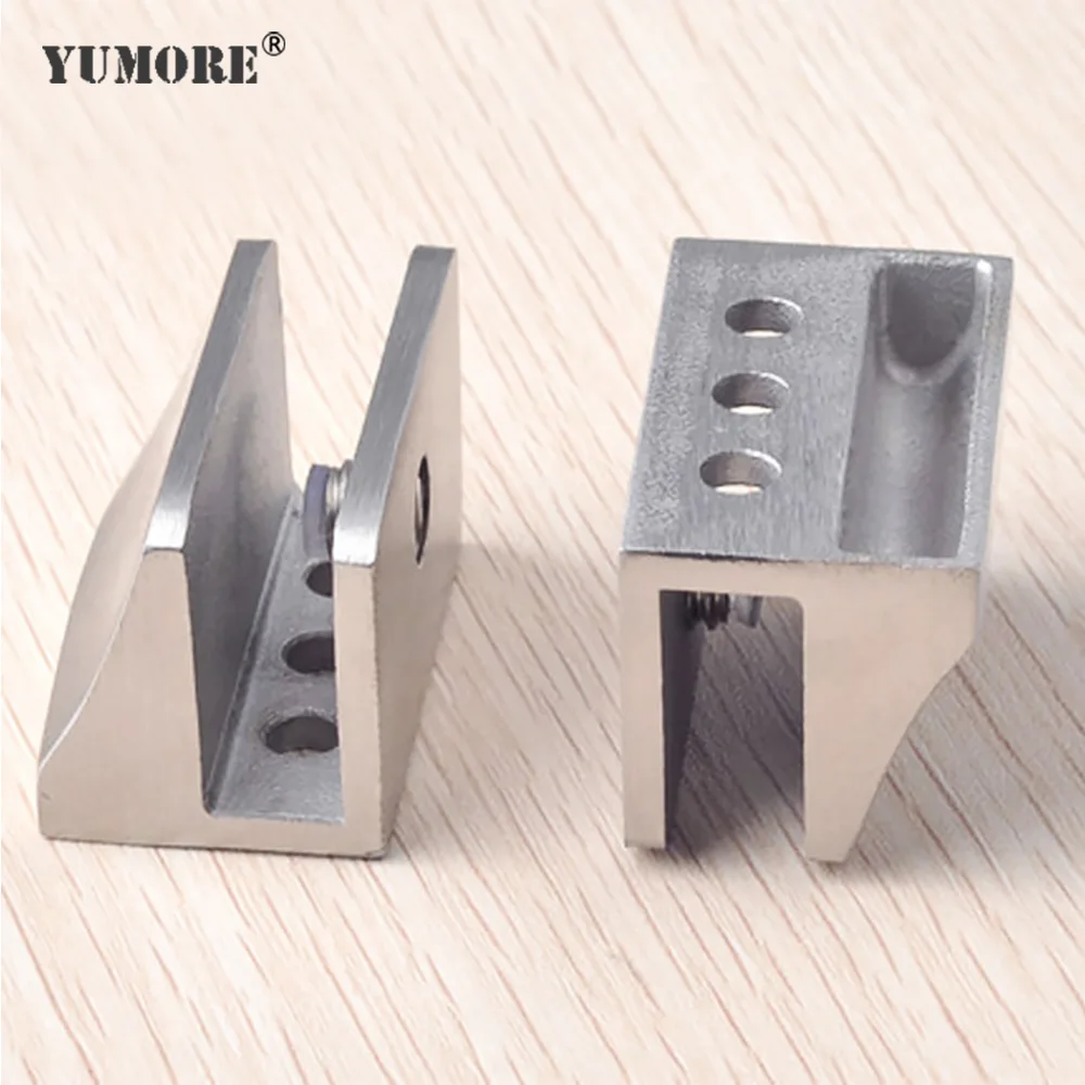 YUMORE стеклянная полка-держатель стеклянные зажимы полки Поддержка кронштейн 304