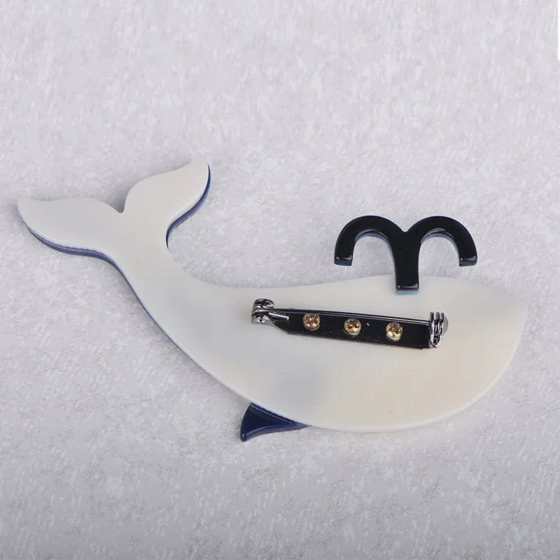 Новое поступление Симпатичные броши в форме голубого дельфина акриловые булавки