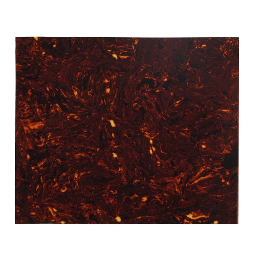 Brown Tortoise Shell 1 шт Акустическая гитара накладка пустой лист самоклеющиеся царапины пластины 200*175*0,65 мм, доступно 6 цветов - Цвет: Brown Tortoise Shell