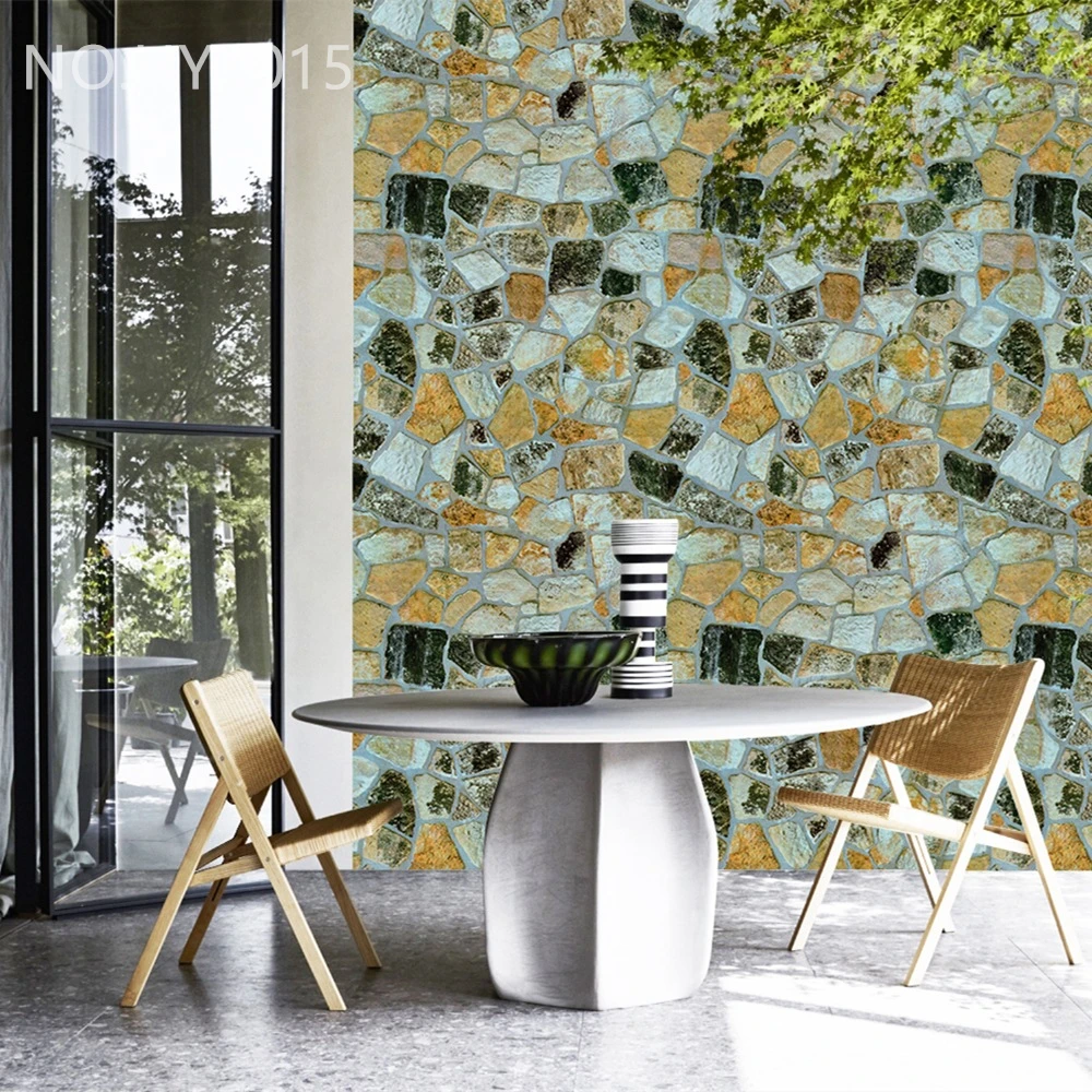 

Vintage Brick Pattern Stick Wallpaper Roll Self-Adhesive Background Living Room Bedroom Restaurant Wall Stickers Home Decoration