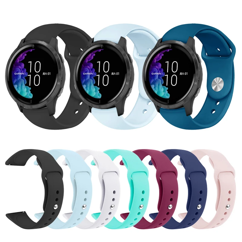 Ремешок для Garmin Venu Sports силиконовый ремешок для GarminActive S/GarminMove 3 3S роскошного стиля Замена часов браслет ремешок для часов