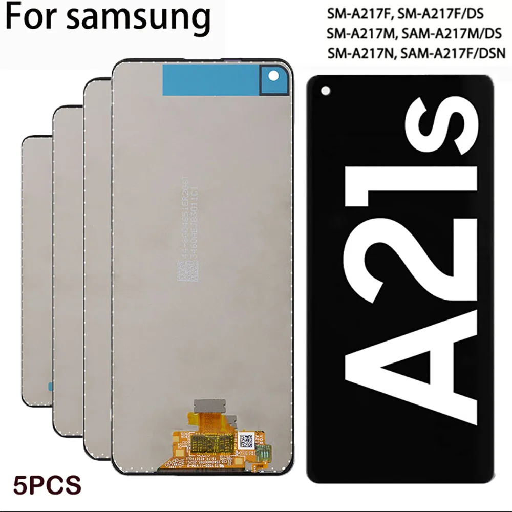Pantalla t&aacute;ctil Original para Samsung A217 A21s 2020, SM-A217F Lcd SM-A217F/DS, para Galaxy A21S, 5 uds.-0