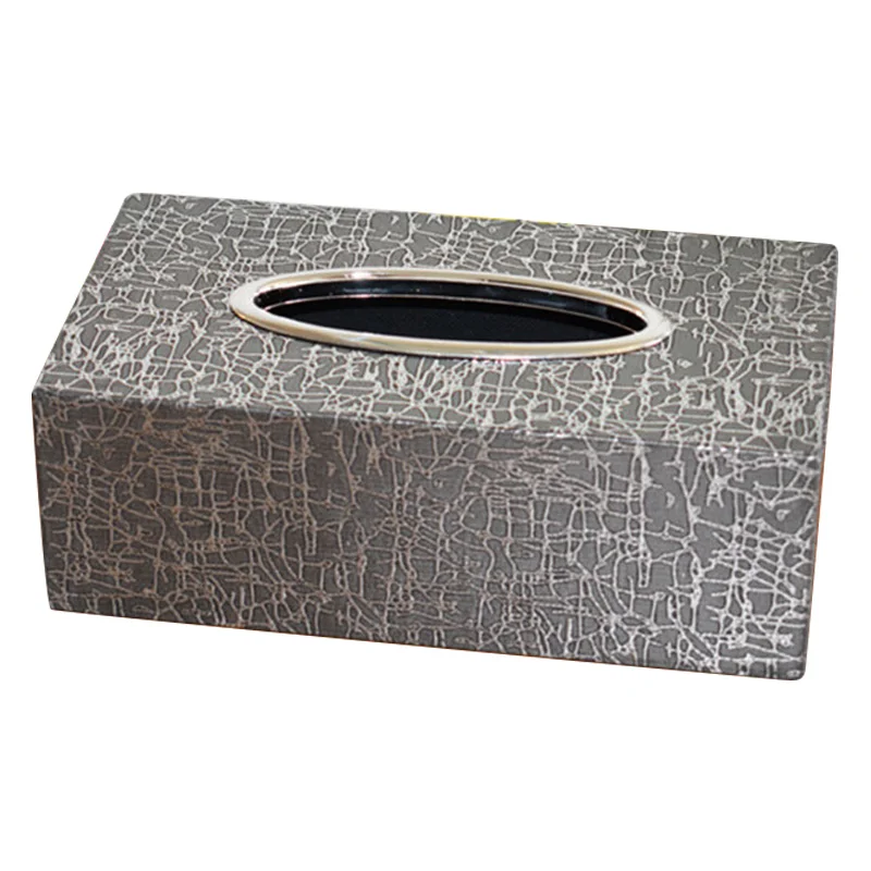 Кожаная Коробка для салфеток в форме прямоугольника дома и элегантный Съемный