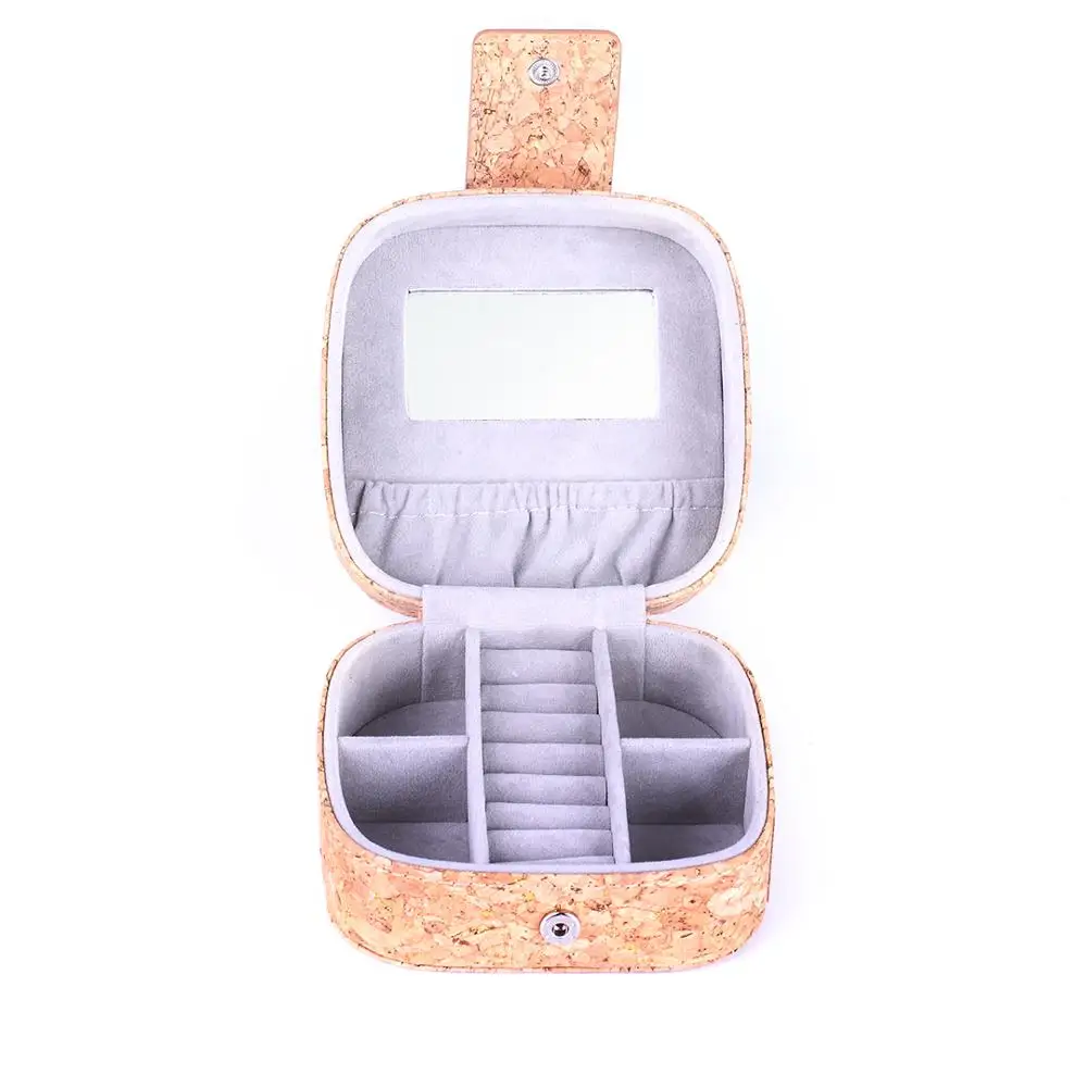 Eco friendly квадратный ювелирных изделий коробки для хранения органайзеры кольцо