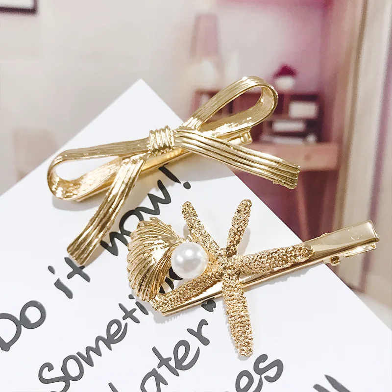 Ретро-Заколки для женщин заколки волос ножницы металлический зажим конского