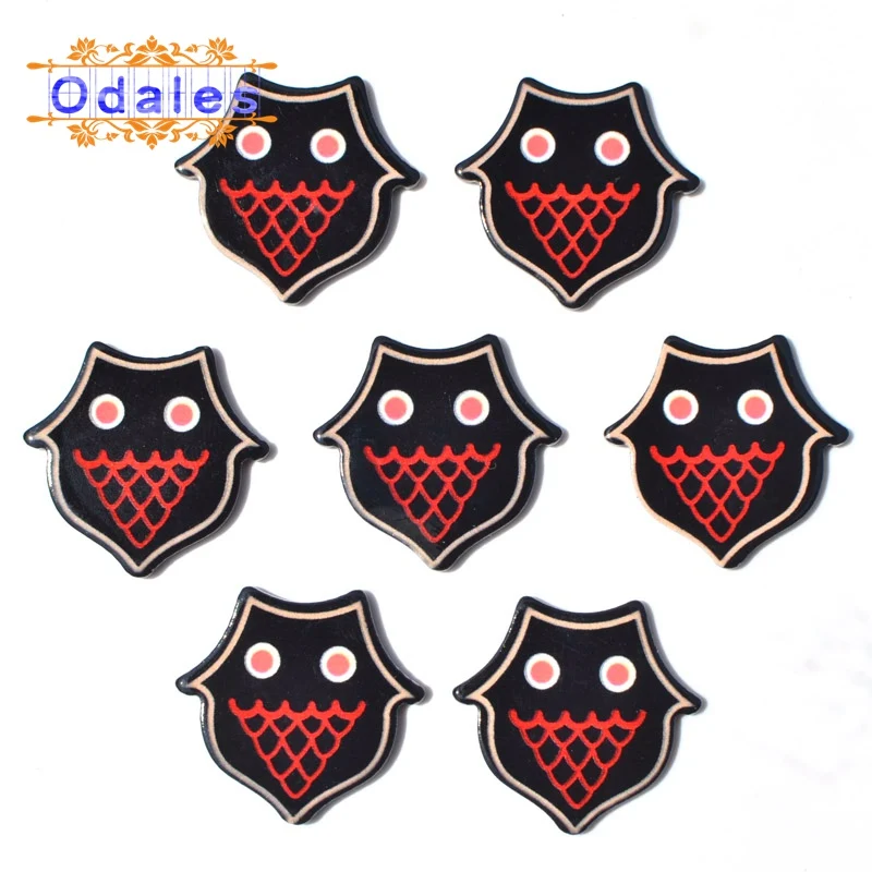 10 шт./лот аксессуары для Хэллоуина с забавными летучими мышами из Смолы