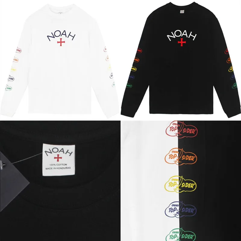 

NOAH Core Logo 18SS T Shirt Men Women 1:1 Best Quality Long sleeve Streetwear NOAH T-shirt Tees