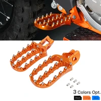 nicecnc motocross wide footrest footpeg foot pegs for ktm 125 200 250 300 350 400 450 500 exc excf xc xcf sx sxf 2017 2022 2021