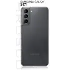 Прозрачный силиконовый чехол Samsung Galaxy S21 тонкий и легкий, бортик вокруг модуля камер