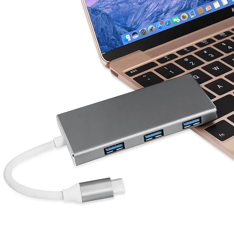 7 в 1 Тип C usb Hub адаптер 3 Порты HDMI Выход зарядки и разъёмы SD/микро SD кард ридер для