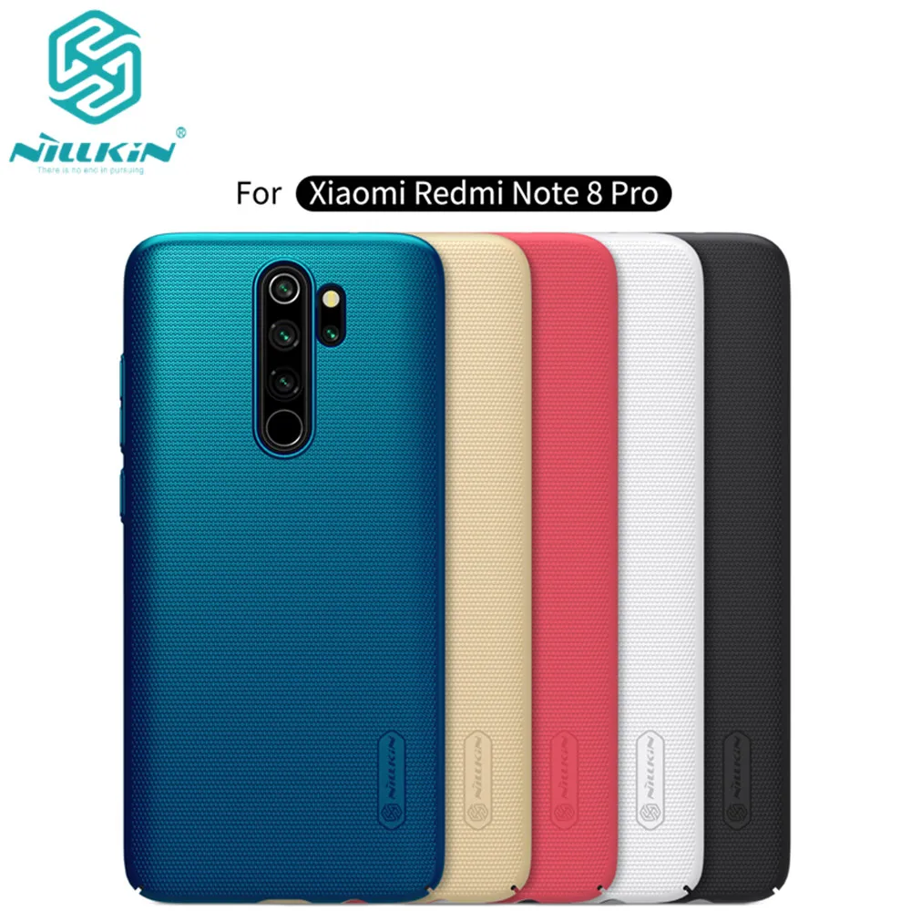 10 шт./партия,, NILLKIN, Супер Матовый экран, матовый ПК, Жесткий Чехол для Xiaomi Redmi Note 8 Pro, чехол 6,53 дюйма