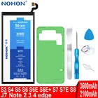 Оригинальный аккумулятор NOHON для Samsung Galaxy S3 S4 NFC SIV S5 S6 S7 Edge Plus S8 Note 2 3 4 телефон с высокой емкостью заменяет бесплатные инструменты