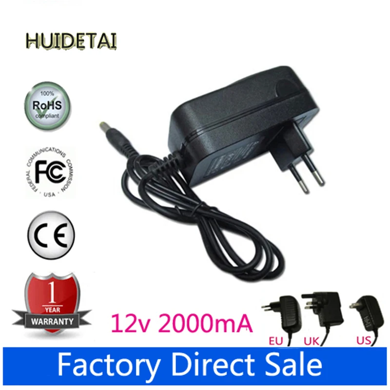 12V 2A AC DC адаптер питания настенное зарядное устройство для перемычки EZbook S4 8GB RAM