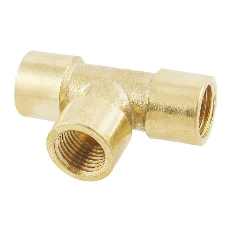 1/4 &quotвнутренняя резьба 3 пути Т образная равная тройник муфта Латунная Труба