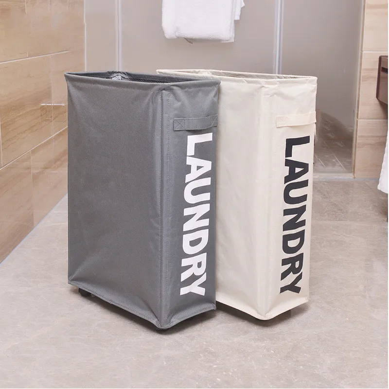 With Wheels Collapsible Laundry Basket Mesh Liner Waterproof