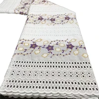 sinya hot sale african lace fabric 2022 high quality swiss voile dry lace with stones for dress