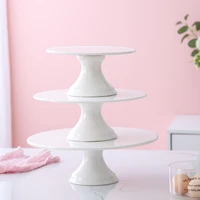 european cake stand ceramic rotating tray decorating table afternoon tea snack ceramic pastry tasting plate dishes sushi plate