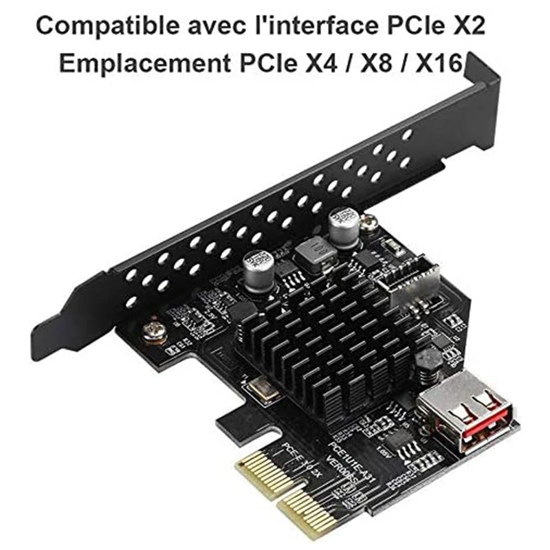 USB3.1 Gen2 внутренний 20-контактный разъем передней панели плата расширения 10 Гбит/с