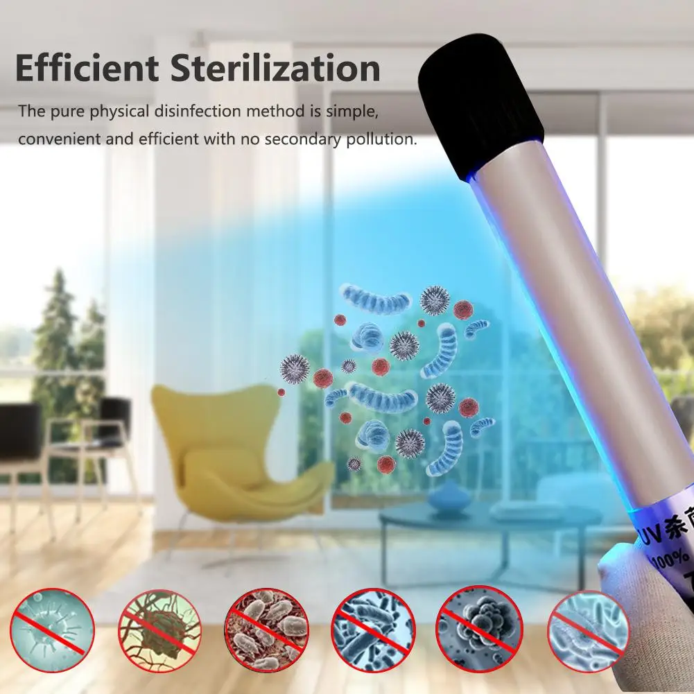 Портативный UV C Ультрафиолетовый Стерилизатор лампы ручной стерилизации