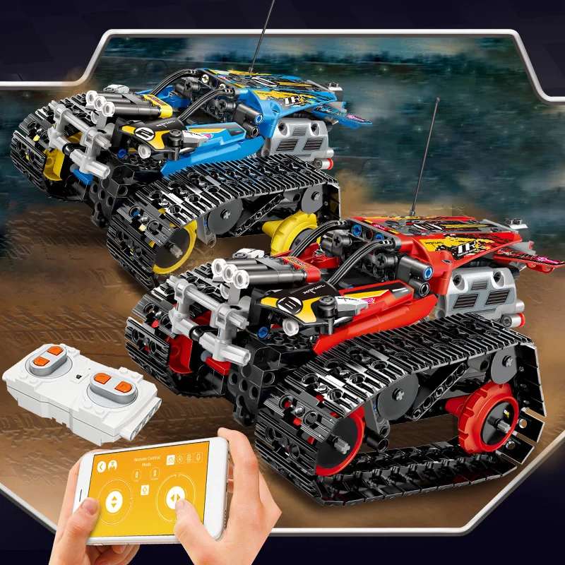 391pcs Creator Technic APP RC пульт дистанционного управления каскадер гонщик строительные