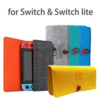 game console felt storage bag for nintendo switch protective case shock proof support carrying bag for nintendo switch lite
